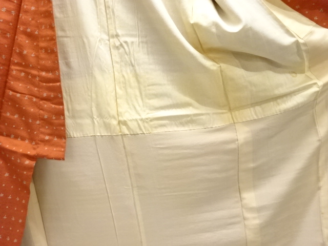  大正ロマン　文字模様織り出し着物